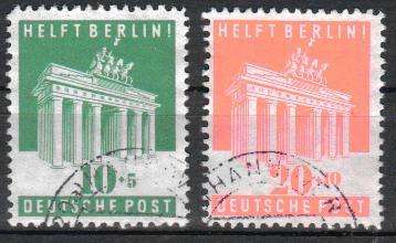 Germany 1948 Berlin Hilfe, Mi 101 + 102 , used