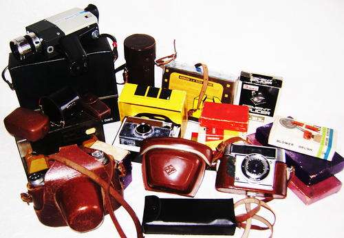 Large Collection of  vintage cameras and accesories! WOW