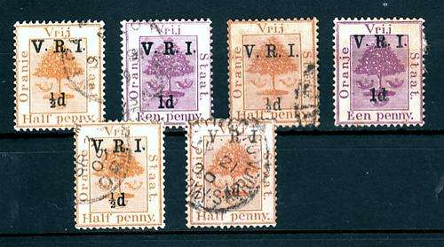 Oranje Vrystaat Overprint SElection - Fine Used