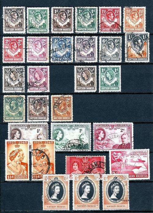Very Nice Selection of Northern Rhodesia - Fine Used