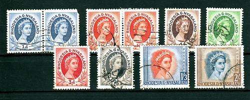 Rhodesia Up to 2 Shillings Selection  - Fine Used