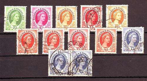 Nyasaland Mix Stamps to  - Fine Used