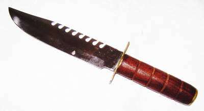 Rhodesian Hunting Knife - Wood and Brass