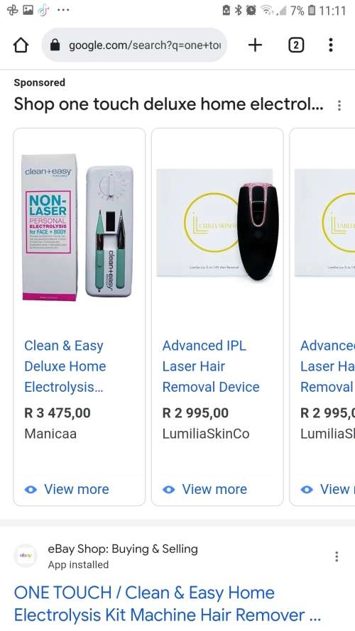 Vintage 1991 - One touch electrolysis