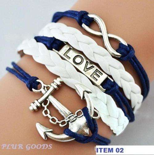 Anchor Love Infinity Bracelet