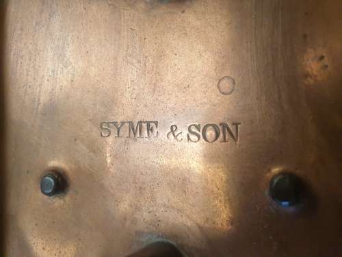 Antique Africana copper coal fired kitchen iron