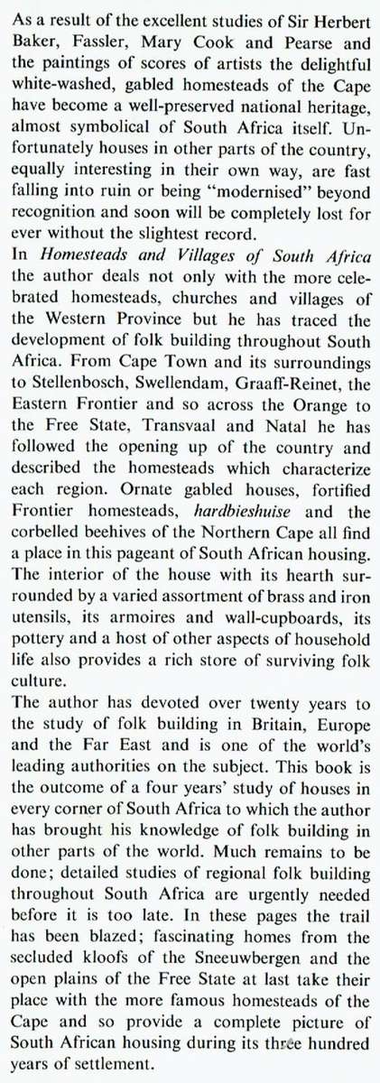 Homesteads and Villages of South Africa