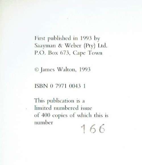Double-storeyed, flat-roofed buildings of the rural Cape (edition of 400 copies)