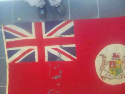 AUTHENTIC, ORIGINAL UNION OF SOUTH AFRICA FLAG, CIRCA 1912 OR SOON THEREAFTER