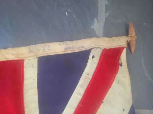 AUTHENTIC, ORIGINAL UNION OF SOUTH AFRICA FLAG, CIRCA 1912 OR SOON THEREAFTER