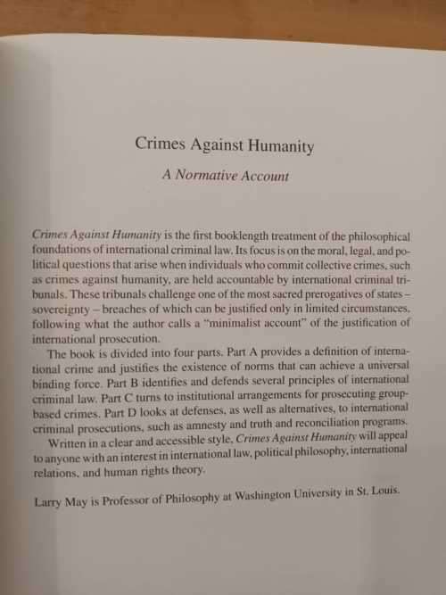 Crimes Against Humanity: A Normative Account