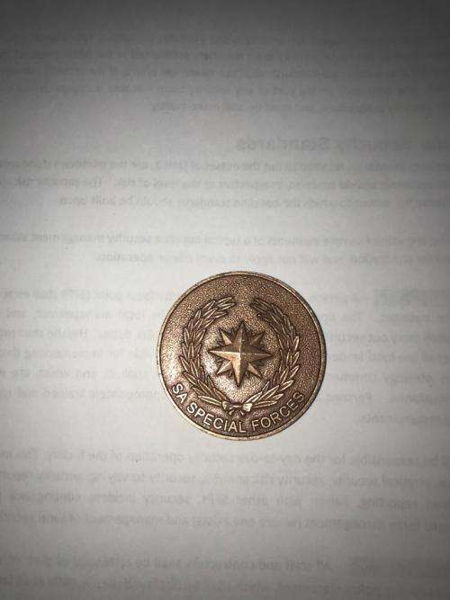4 South African Special Forces Challenge Coin