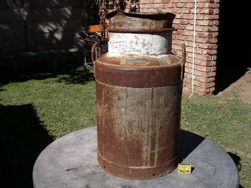 Antique Large Milk Can with lid 600mm high