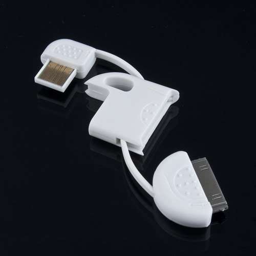Iphone/ iPad/ iPod Keyring USB charger/Sync cable