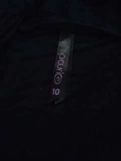 Rip Curl Black maxi dress with side slit Size: 10