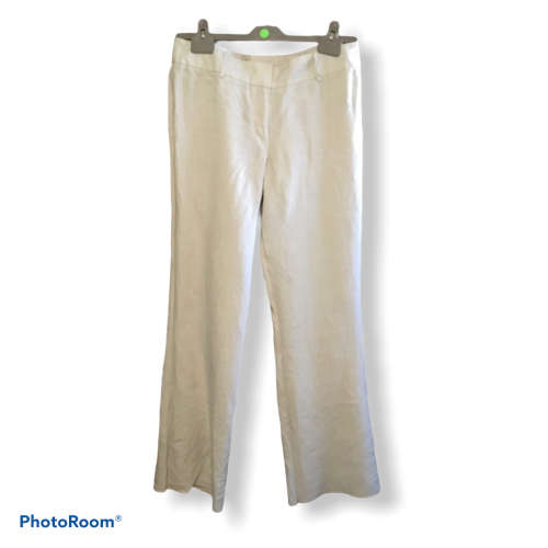 Hilton Weiner Beige Linen Pants Size: 32