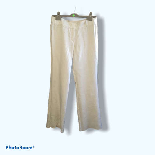 Hilton Weiner Beige Linen Pants Size: 32