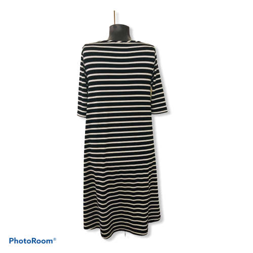 Milady`s Black stripe shirt dress size M/L
