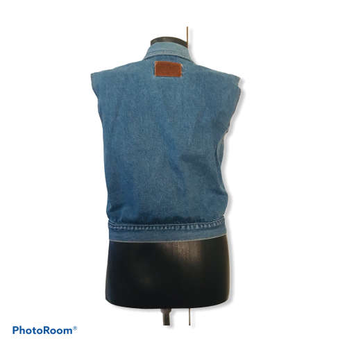 Vintage Denim Waist Coat Size: 12/36