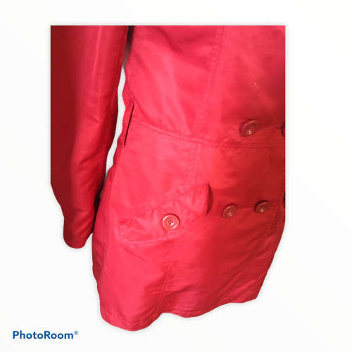 Red Trench Coat Size: 12/36