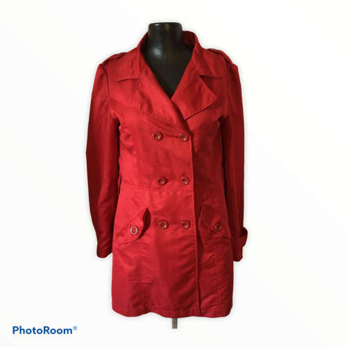 Red Trench Coat Size: 12/36