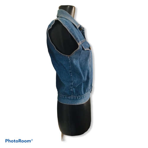 Vintage Denim Waist Coat Size: 12/36