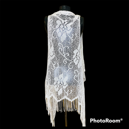 Crochet waterfall cardigan Size: M/L