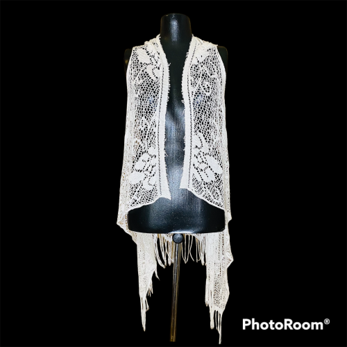 Crochet waterfall cardigan Size: M/L