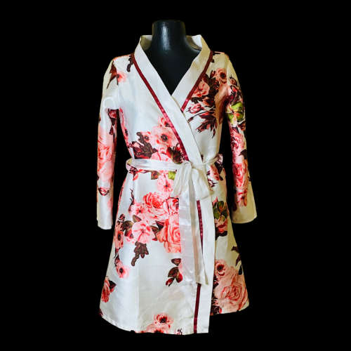 Rose print jacket Size: S