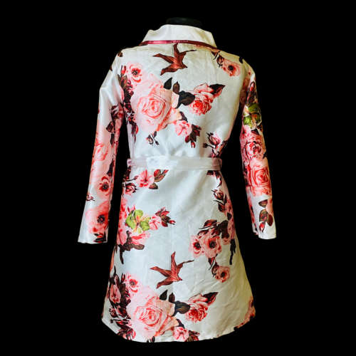Rose print jacket Size: S