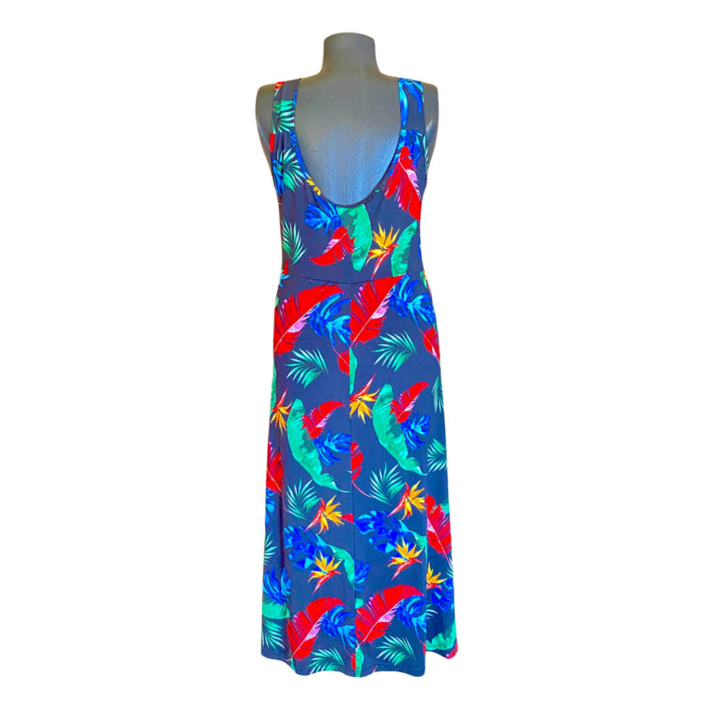 Black print dress Size: L/XL