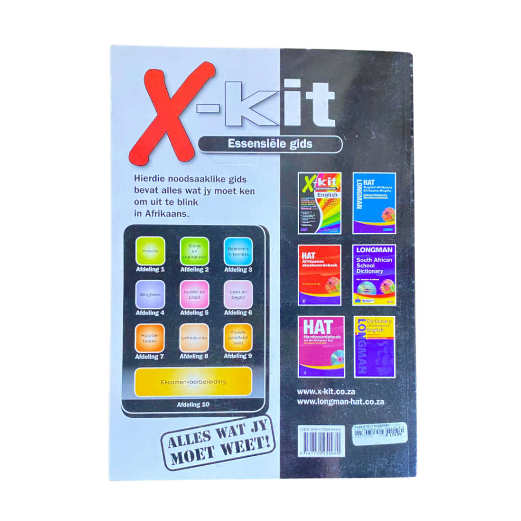 X-kit Essensiële gids Afr Gr. 8 tot 12