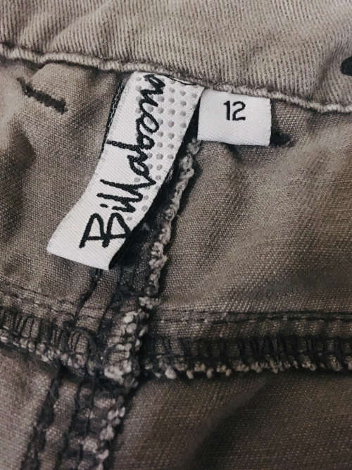 Billabong Camouflage Grey & Charcoal Shorts Size: 12