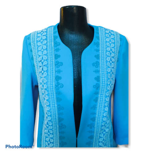 Vintage Turquoise Jacket Size: 36