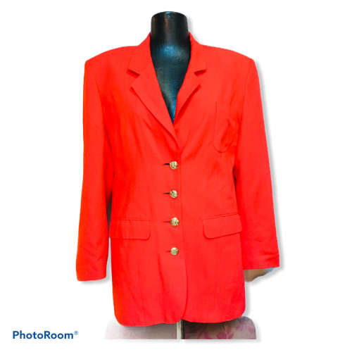 Vintage Red Blazer Size 12