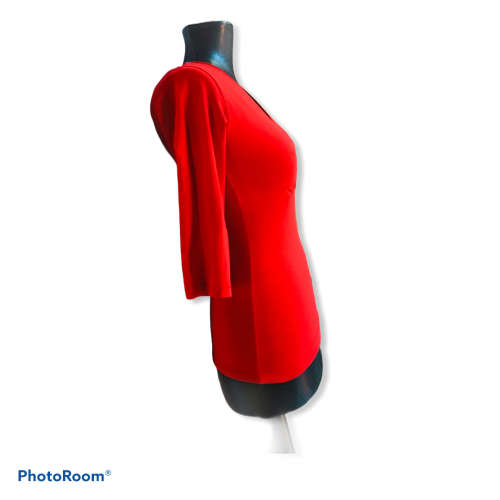 Outback Red Red V-neck Top Size 34