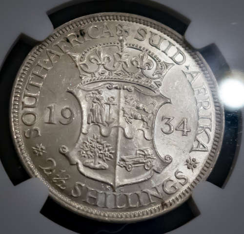 1934 Halfcrown NGC MS61