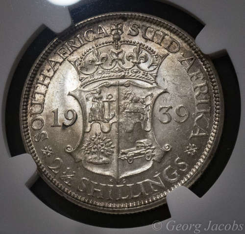 1939 Two and a Half Shillings- Uncirculated NGC MS61-  Start @ R1 !!!