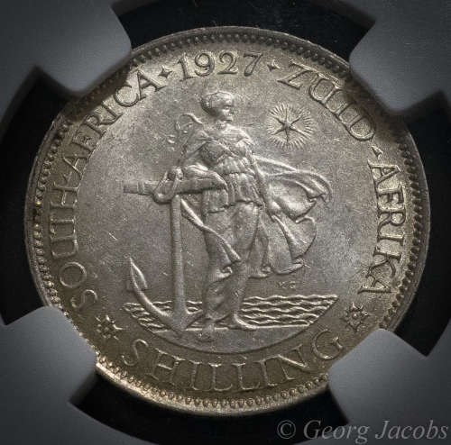 1927 Shilling NGC AU58 - Splendid and Scarce- Start @ R1 !!!