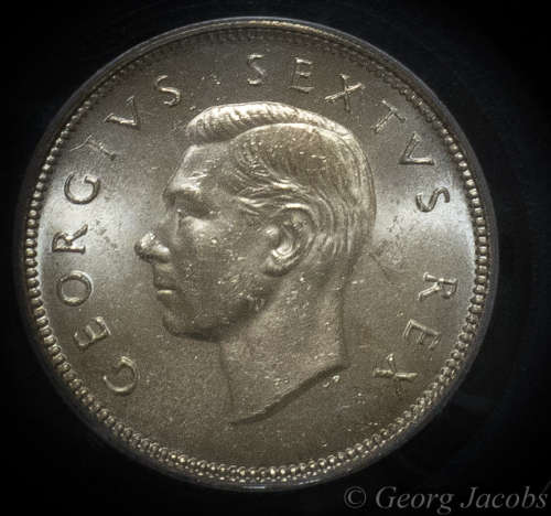 1952 Two Shillings Brilliant Unc PCGS MS63 - Start @ R1 !!!!