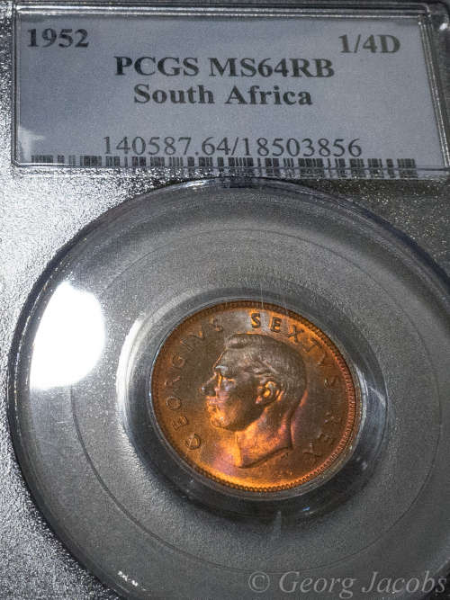 1952 Farthing Choice Unc PCGS MS64  Second Finest Known @PCGS - Start @ R1 !!!!