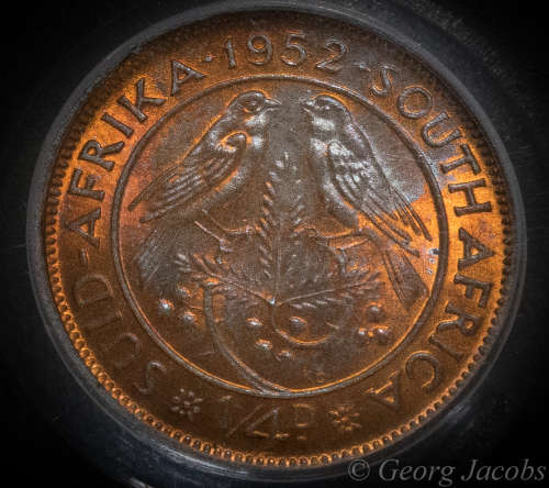 1952 Farthing Choice Unc PCGS MS64  Second Finest Known @PCGS - Start @ R1 !!!!