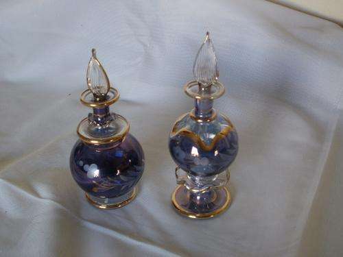 TWO LOVELY LITTLE PERFUME BOTTLES