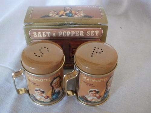 BOXED SET MAZAWATTEE SALT & PEPPER