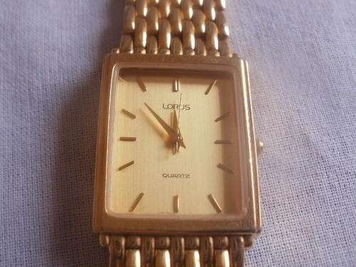 MENS LORUS QUARTZ WATCH, GOLD TONE