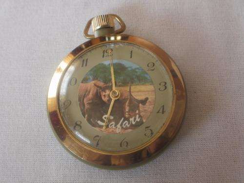 SAFARI RHINO POCKET WATCH