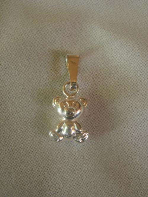 SILVER CHARM TEDDY BEAR