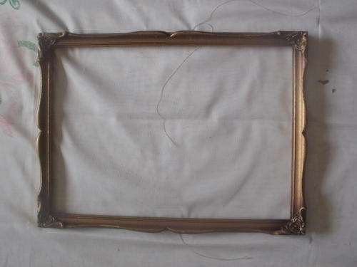 LOVELY OLD GOLD PAINTED FRAMED