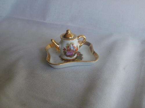 LIMOGES PIN TRAY & MINIATURE TEA POT