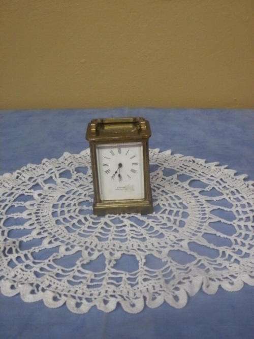 BRASS CARRIAGE CLOCK BY H.WADE, MARITZ & CO